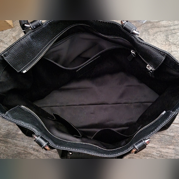 Coach Black Leather Tote Bag - Picture 9 of 12